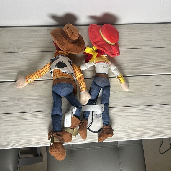 Disney Pixar Toy Story “Woody & Jessie” Plush Dolls Set Cowboy Cowgirl Stuffed - Picture 4 of 8